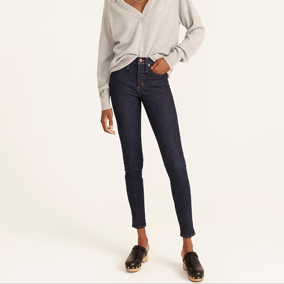 J. Crew Denim - J.Crew plus high rise toothpick jeans, 44", blue